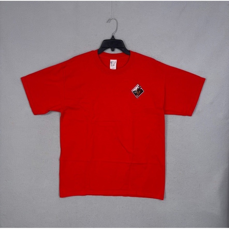 Vintage Kentucky Derby Shirt Mens Large Red 129 Horse Racing Equestrian